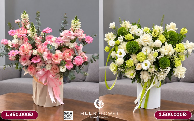 Giỏ hoa tặng ngày 20-10 món quà tinh tế thanh lịch cho những người phụ nữ mến yêu