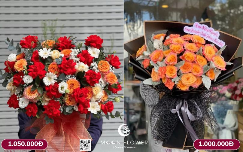 Hoa chúc mừng 20-10 thể hiện lòng biết ơn lời chúc xinh đẹp rạng rỡ