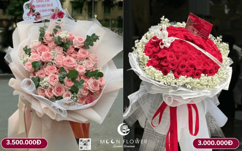 Hoa chúc mừng ngày 20 tháng 10 sang trọng thể hiện sự yêu thương trân trọng và lời chúc ngọt ngào